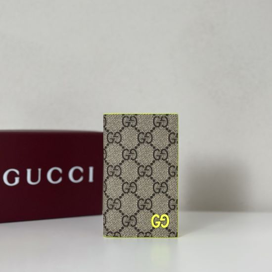 Gucci Leather Trim Card Holder 768249