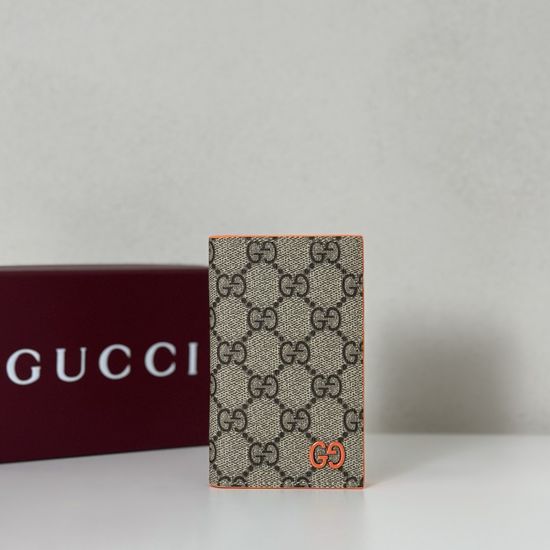 Gucci Leather Trim Card Holder 768249