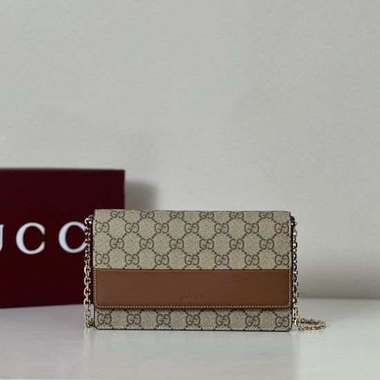 Gucci Brown PVC Leather Bag 838151