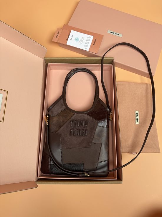 Miu Miu IVY Leather Tote Handbag 5BG281