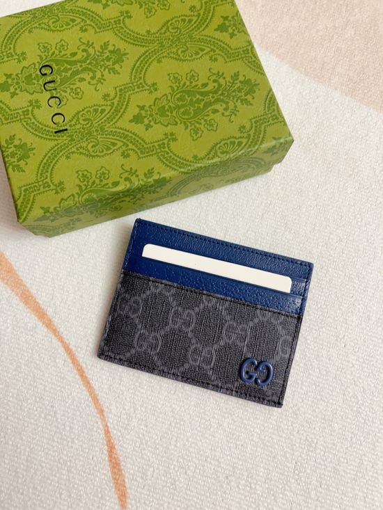 Gucci GG Supreme Canvas Card Holder 795230