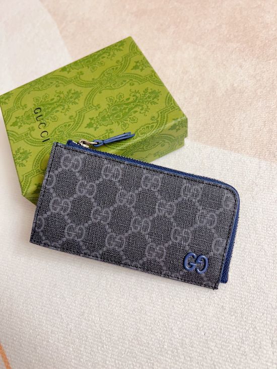 Gucci GG Supreme Canvas Card Holder 795233