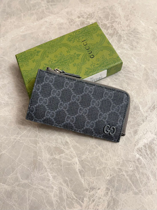 Gucci GG Supreme Canvas Card Holder 795233