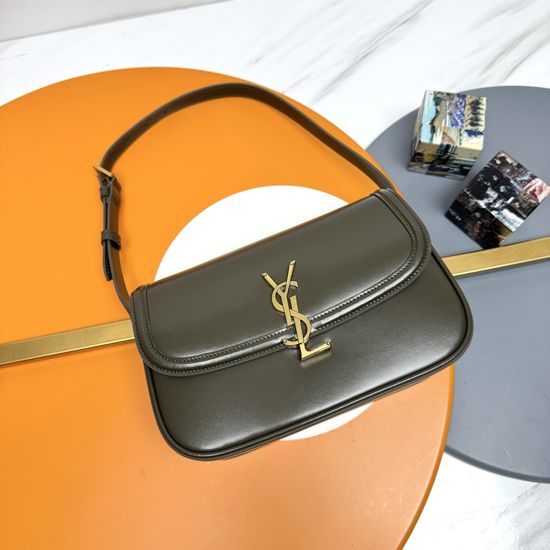 Yves Saint Laurent Solferino Box Leather Shoulder Bag 832330