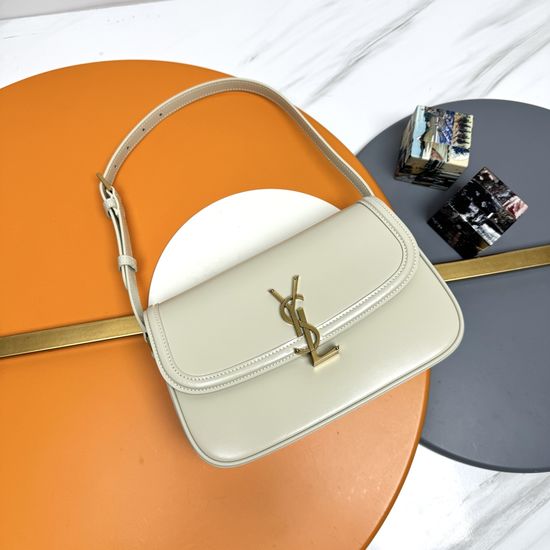 Yves Saint Laurent Solferino Box Leather Shoulder Bag 832330