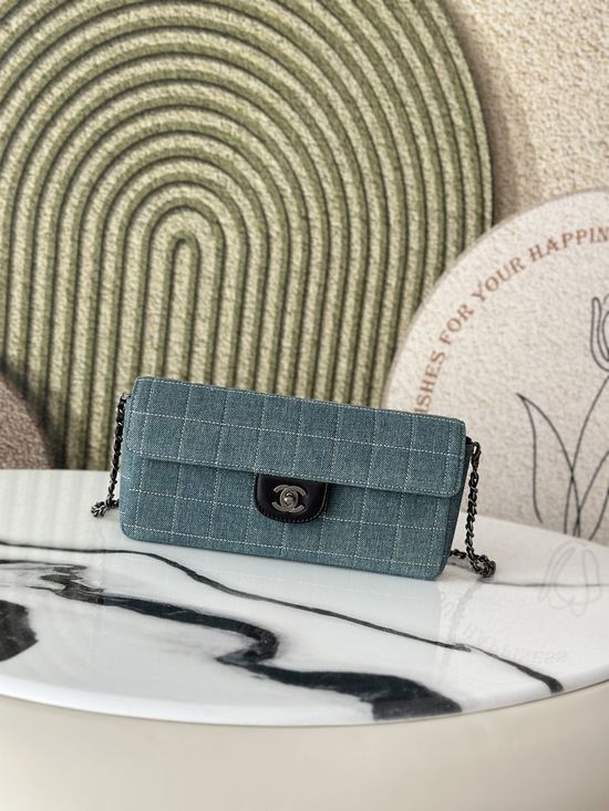 Chanel Vintage Denim Shoulder Bag 3314