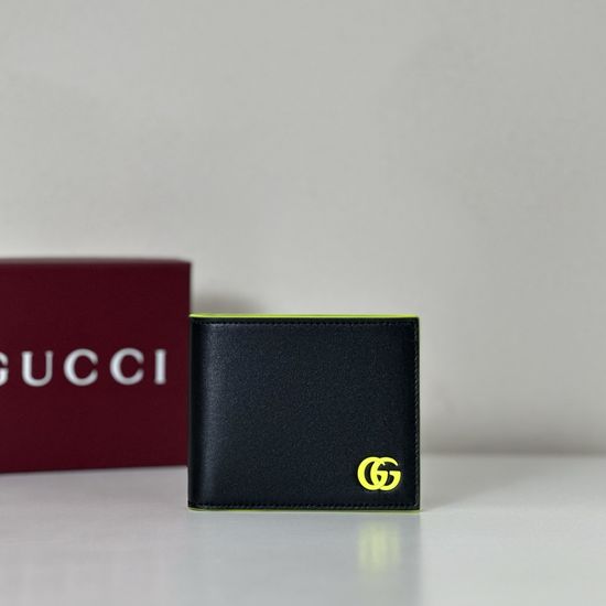 Gucci Mini Bag Black Leather Green Logo 835047