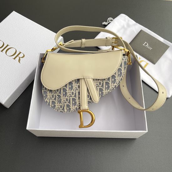 Christian Dior Soft Saddle Oblique Printed Handbag M0465