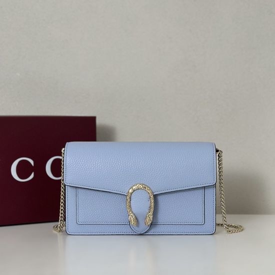 Gucci Light Blue Leather Shoulder Pouch 837373
