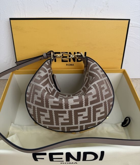 Fendi Praphy Crescent Shoulder Bag 8024