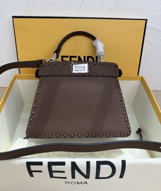 Fendi Peekaboo ISeeU Small Leather Handbag 8BN327