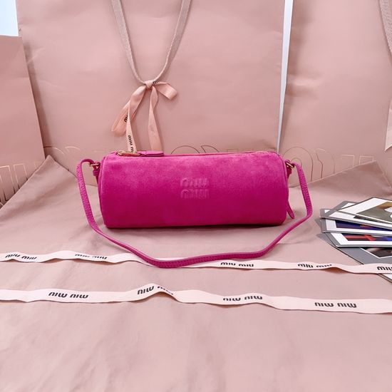 Miu Miu Suede Cylinder Shoulder Bag 5NE851