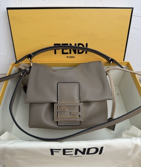 Fendi Mamma Baguette Small Lambskin Handbag 8832