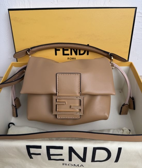 Fendi Mamma Baguette Small Apricot Bag 8832