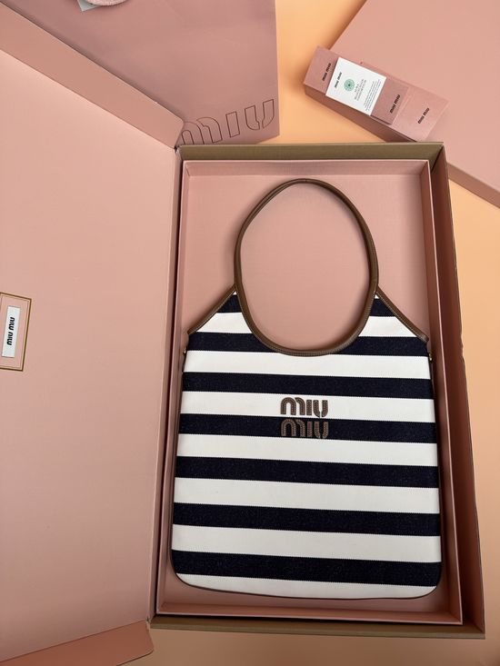 Miu Miu IVY Canvas Shoulder Bag 5BG231