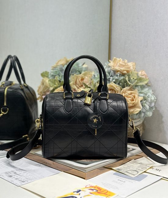 Christian Dior Groove 25 Quilted Leather Handbag 1365