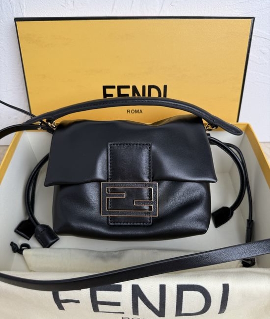Fendi Mamma Baguette Lambskin Shoulder Bag 8832