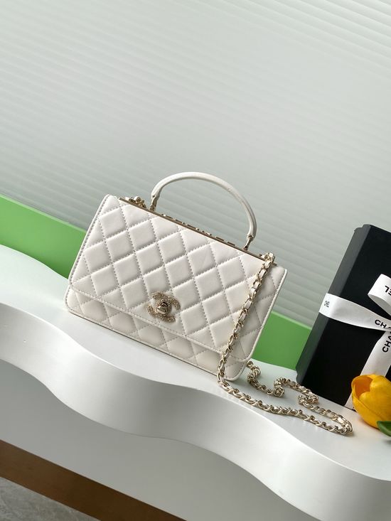 Chanel Lambskin Diamond Buckle Bag AP4423