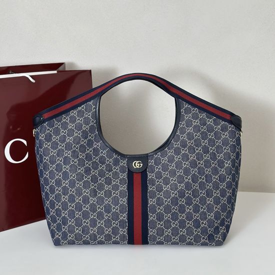 Gucci Tote Bag Blue Denim 853971