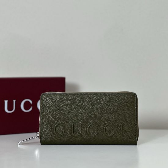 Gucci Handbag Green Litchi Grain Bag 835120