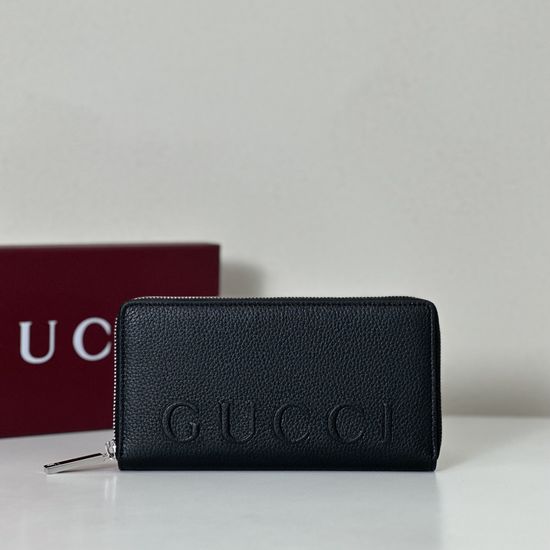 Gucci Handbag Grey Litchi Grain Bag 835120