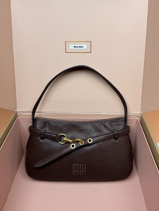 Miu Miu Adventure Nappa Leather Handbag 5BG182