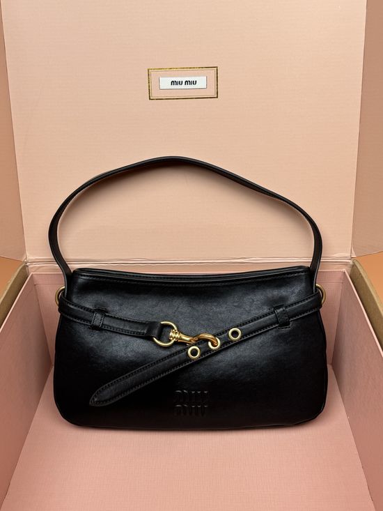 Miu Miu Adventure Nappa Leather Handbag 5BG182