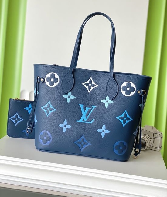 Louis Vuitton LV Neverfull Leather Shopping Tote M46514