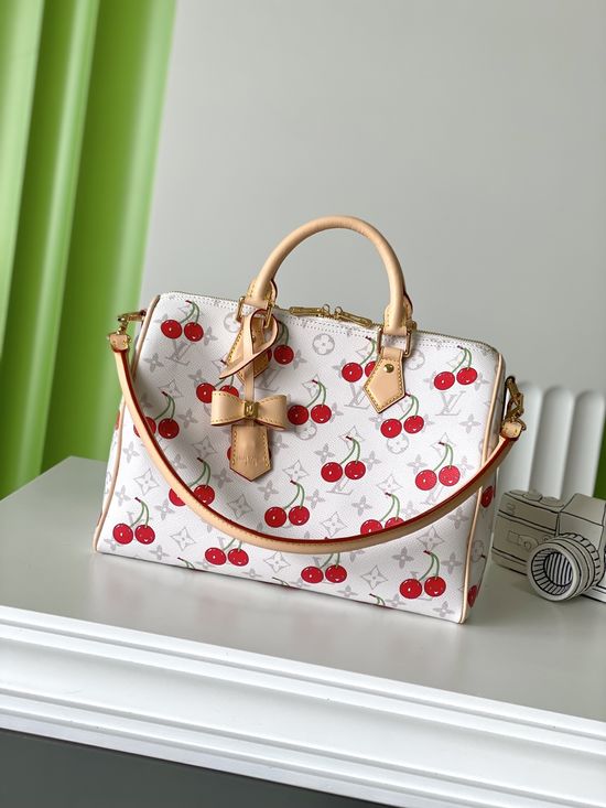 Louis Vuitton Speedy Soft Cherry Bag M14238