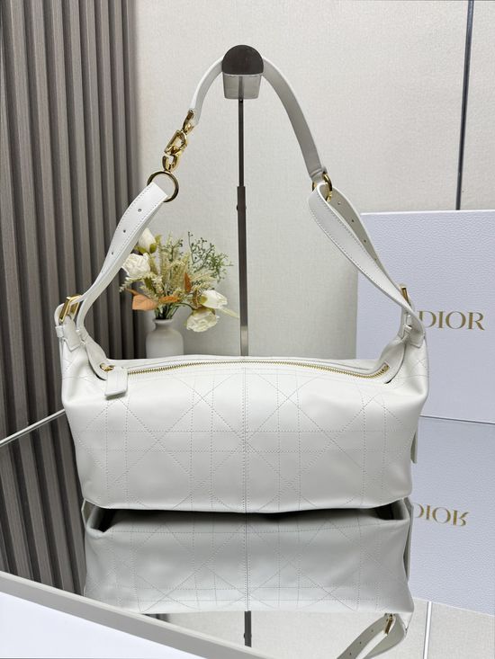 Christian Dior D-Journey Medium White Handbag 2417