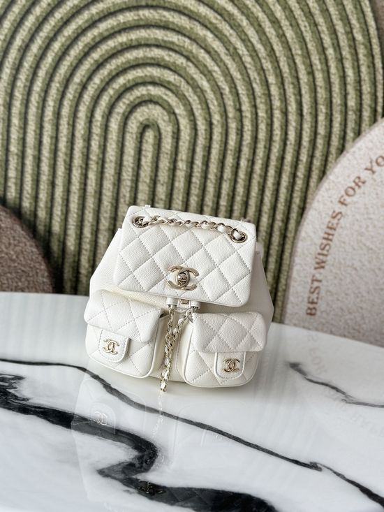Chanel Grained Calfskin Backpack Classic Style 16540