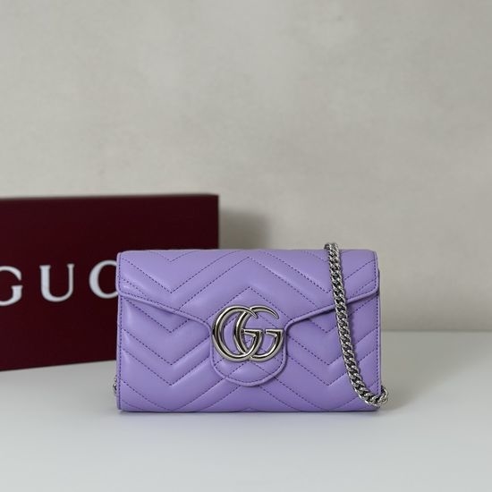 Gucci Light Purple Lambskin Crossbody Bag 837745