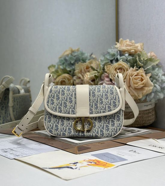 Christian Dior 30 Montaigne Coconut Blue Bag 9363