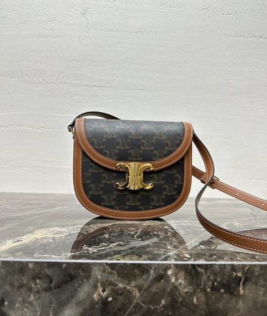 Celine TEEN BESACE TRIOMPHE Leather Handbag 110413