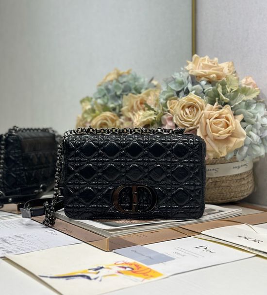 Christian Dior Caro Quilted Handbag 1200