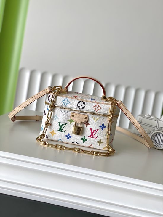 Louis Vuitton Vanity Chain Colorful Cosmetic Bag M13662