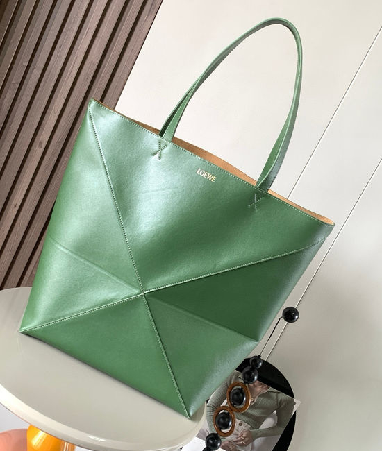 Loewe Puzzle Fold Leather Tote Bag 9033