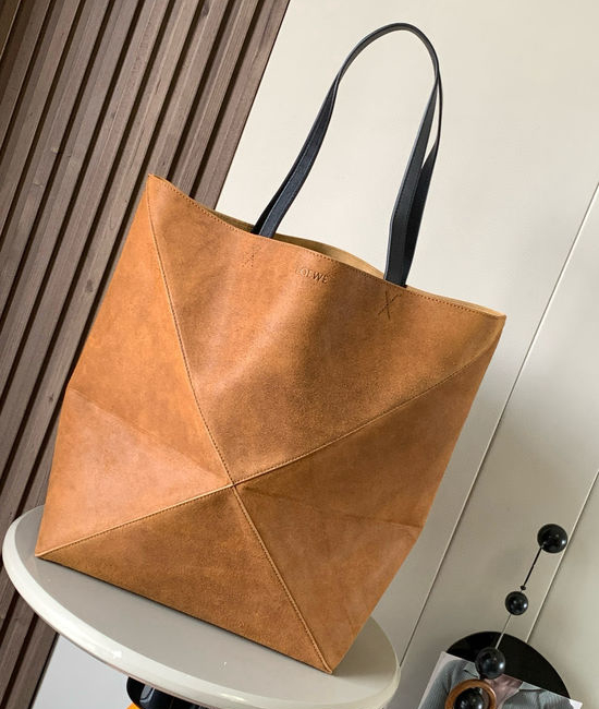 Loewe Puzzle Fold Extra Large Suede Bag 7143