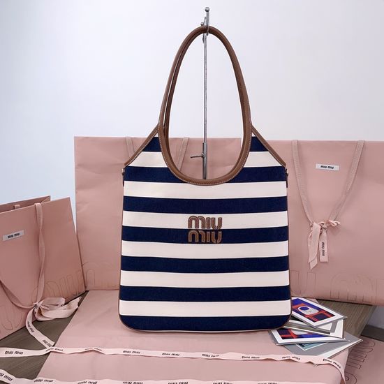 Miu Miu Isetan Limited Nautical Tote Bag 5BG231