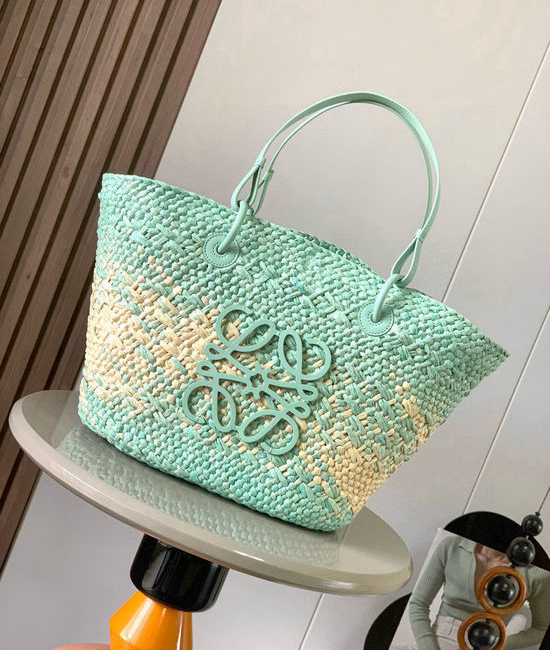 Loewe Anagram Basket Woven Palm Leather Bag 8008