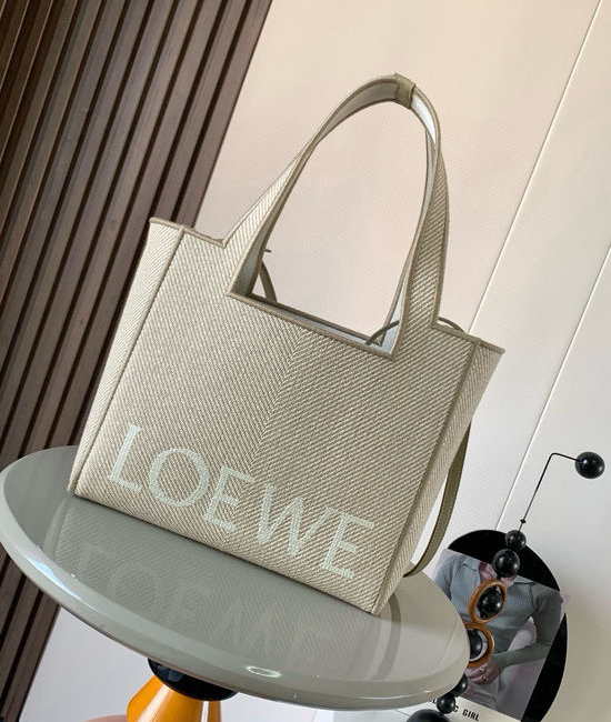 Loewe Font Tote Jacquard Canvas Bag 9089