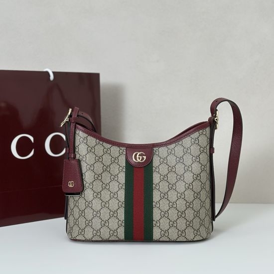 Gucci Coffee and Ankora Red Top Quality Bag 836872