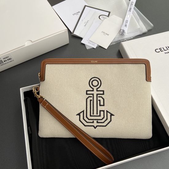 Celine Triomphe Printed Clutch 10J502FES