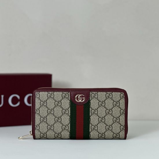 Gucci Original Leather Brown Burgundy Bag 838484