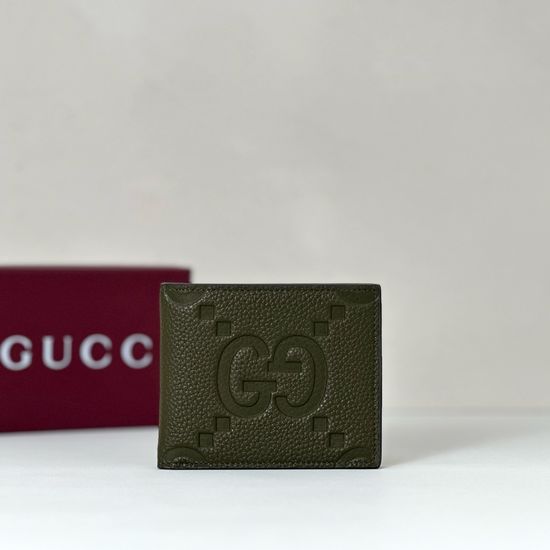 Gucci Original Leather Bag Green Embossed G 739475