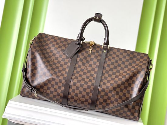 Louis Vuitton KEEPALL Brown Damier Travel Bag N41414