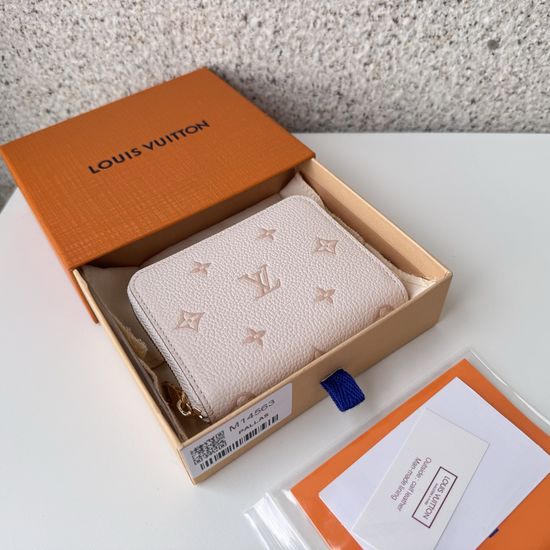 Louis Vuitton Zippy Coin Purse Bifold Leather Wallet M14563