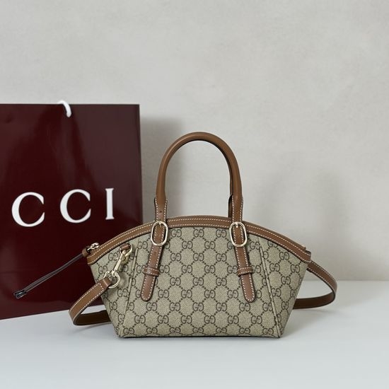 Gucci Satchel Bag Coffee Brown 839005