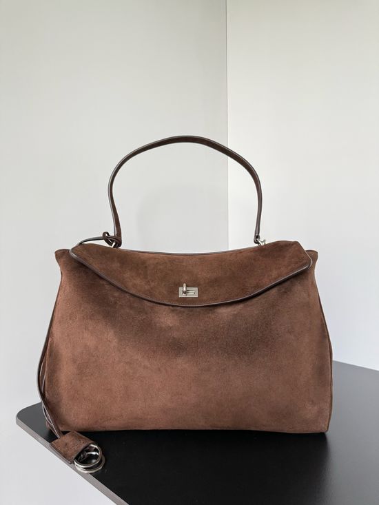 Balenciaga Rodeo Suede Oversized Shoulder Bag 789744