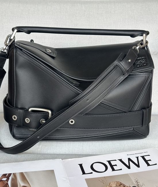 Loewe Puzzle Biker Leather Top Handle Bag 4301
